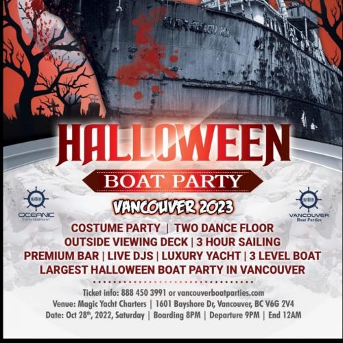 HALLOWEEN BOAT PARTY VANCOUVER 2023 | TWO DANCE FLOOR 