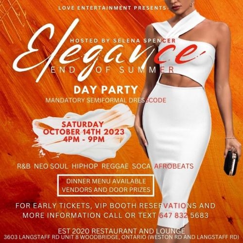 ELEGANCE: The Upscale End of Summer Day Party Experience