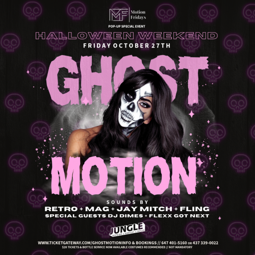 GHOST MOTION 'HALLOWEEN FRIDAY' INSIDE JUNGLE 