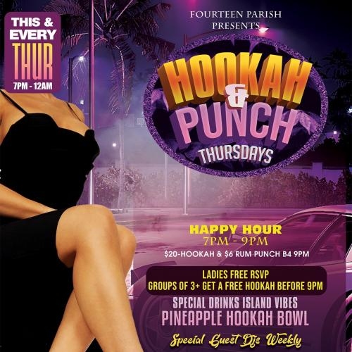 HOOKAH & PUNCH THURSDAYS NYC