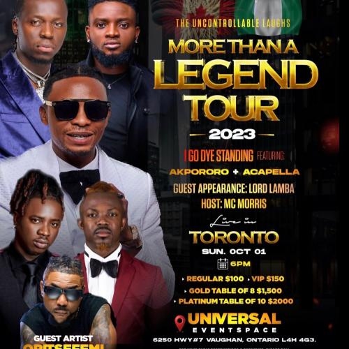 More Than A Legend Comedy Show