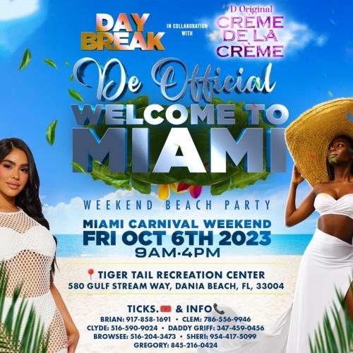 CREME DE LA CREME ON THE BEACH | MIAMI CARNIVAL