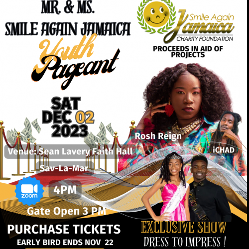 Mr|Miss Smile Again Jamaica Youth Pageant