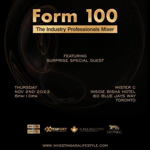 FORM 100 - THE INDUSTRY PROFESSIONALS MIXER