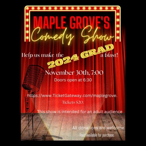 MAPLE GROVE ELEMENTARY FUNDRAISER: comedy showcase