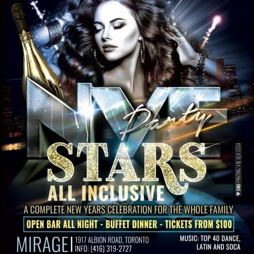 NYE PARTY STARS | ALL INCLUSIVE 