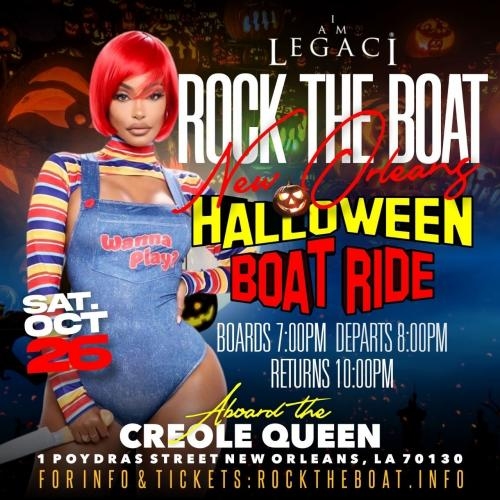 ROCK THE BOAT NEW ORLEANS HALLOWEEN BOAT RIDE 2024