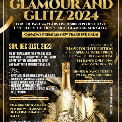 Glamour and Glitz NYE 2024