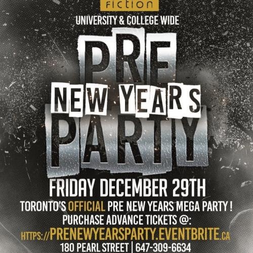 PRE NEW YEARS PARTY @ FICTION NIGHTCLUB | FRIDAY DEC 29TH 
