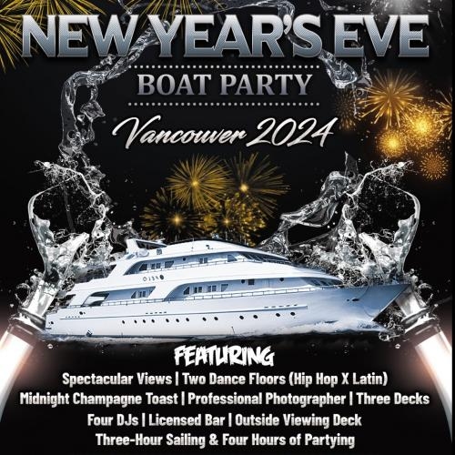 NEW YEAR'S EVE BOAT PARTY VANCOUVER 2025 TWO DANCE FLOORS