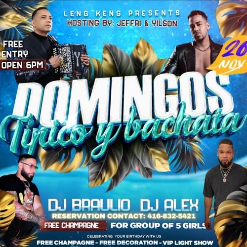 DOMINGOS TIPICO Y BACHATA