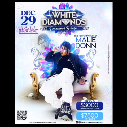 White Diamonds Negril Jamaica All White Beach Party