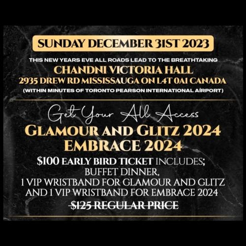 Glamour and Glitz ~ EMBRACE 2024 NYE VIP COMBO Ticket