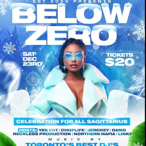 Below zero