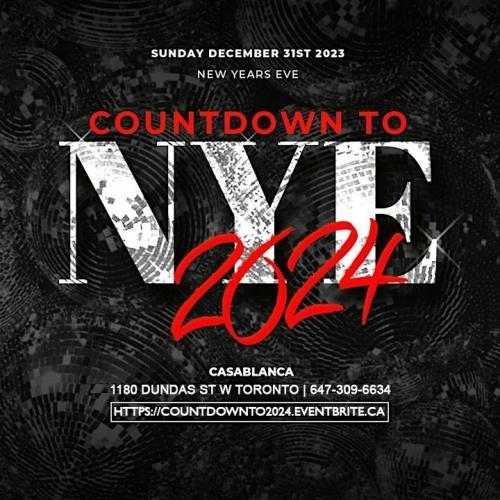 COUNTDOWN TO 2024 @ CASABLANCA | SUN DEC 31ST