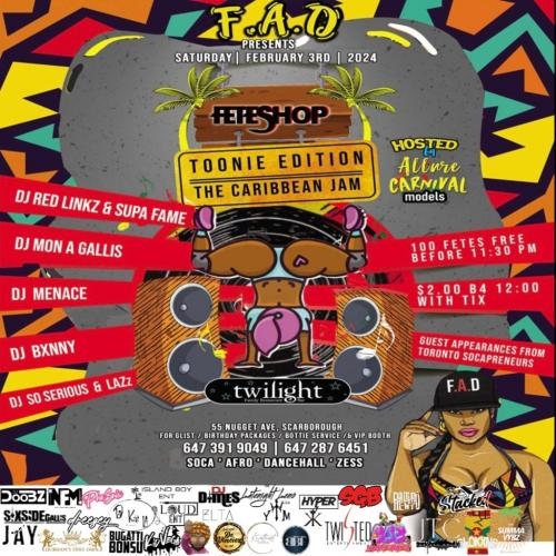 Feteshop Toonie Edition Caribbean Jam Link Up