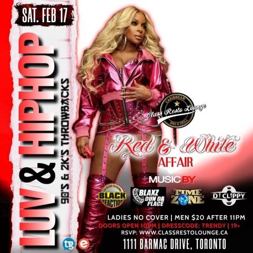 Luv & Hiphop - Red & White 90’s-2k’s Throwback Affair