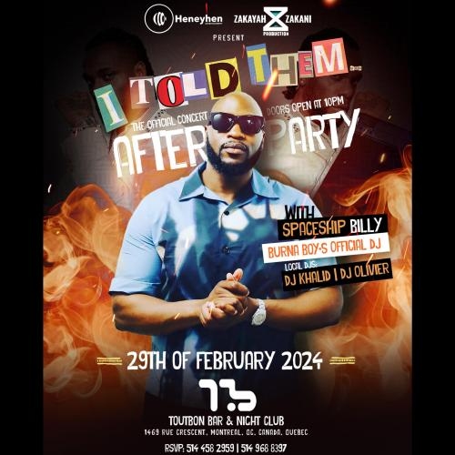 The Official I TOLD THEM Concert Afterparty
