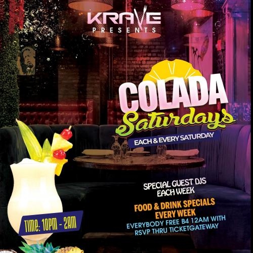 COLADA SATURDAYS @ KRAVE