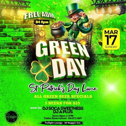 GREEEN DAY : St Patrick's Day Lime