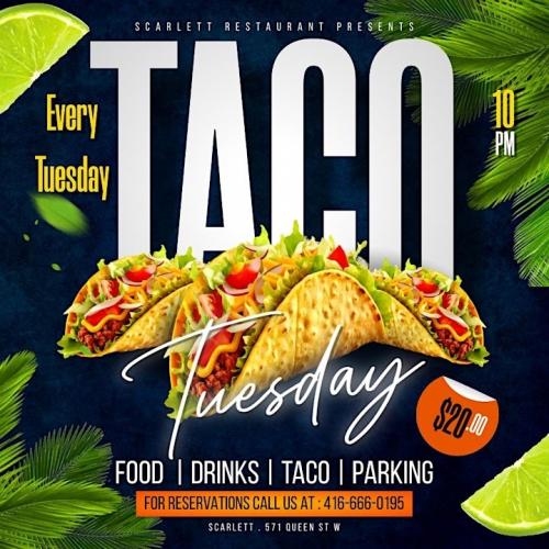 Taco Tuesday | Hip Hop, R&B, Dancehall & Afrobeats Night