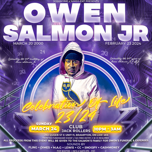 Owen Salmon Jr's Celebration of Life | 24th Birthday