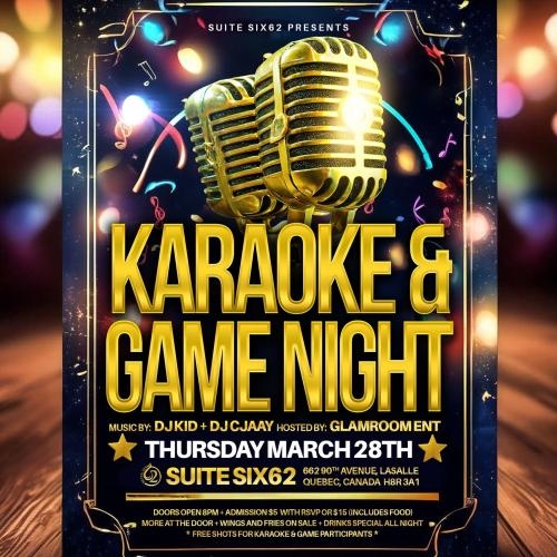 Karaoke And Game Night 