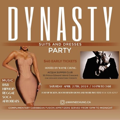 DYNASTY - SUITS AND DRESSES PARTY 