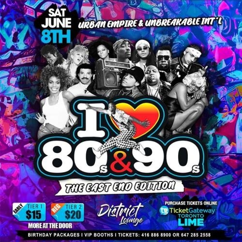 I ❤️ 80s & 90s - East End Edition