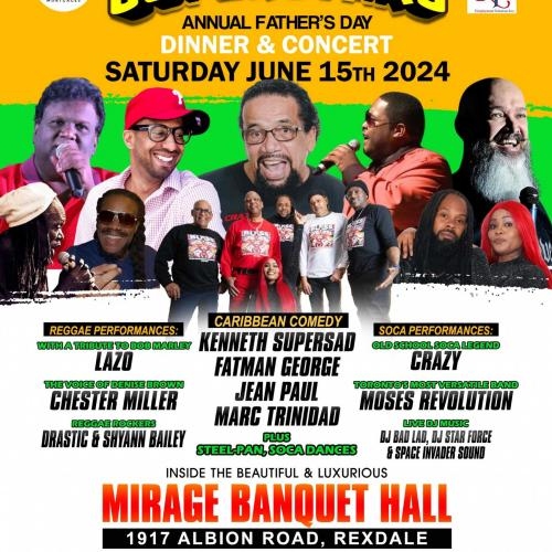 SUPERSTARS Caribbean Comedy, Reggae & Old Soca Father's Day Concert 