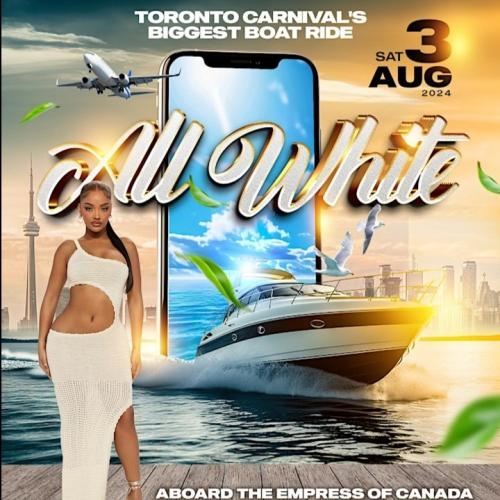 ALL WHITE BOAT RIDE CARIBANA SATURDAY