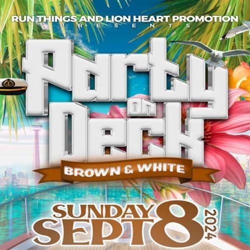 PARTY ON DECK | BROWN & WHITE