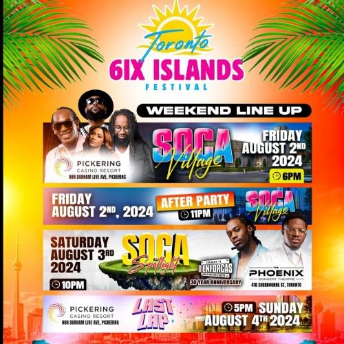 6ix Islands Festival ALL ACCESS WEEKEND VIP WRISTBAND 