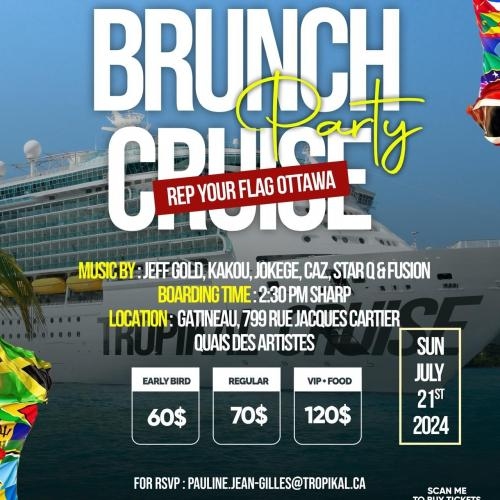 tropikal brunch boat event