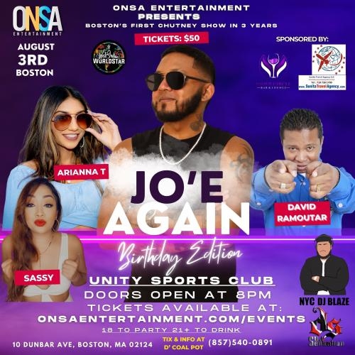 Jo'E Again The Tour (Boston)