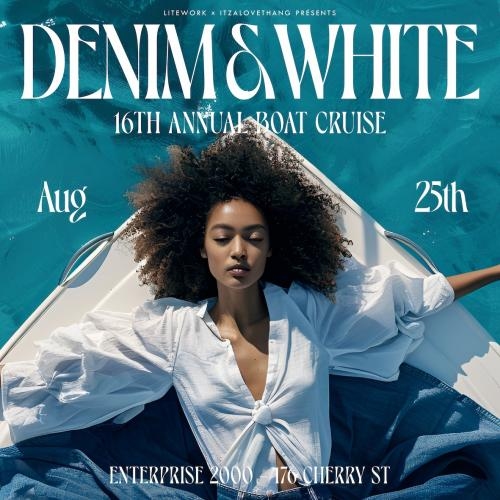 DENIM AND WHITE BOAT CRUISE