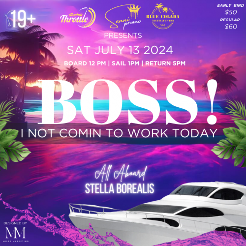 BOSS! I NOT COMING TO WORK TODAY