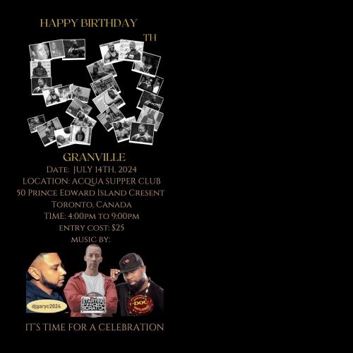 Granville’s Groovy Old School Birthday Bash