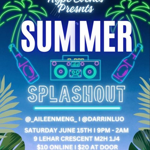 Summer Splash Out