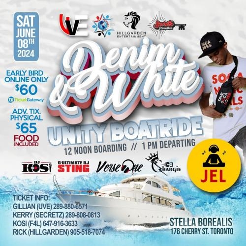 Soca Denim and White UNITY Boatride