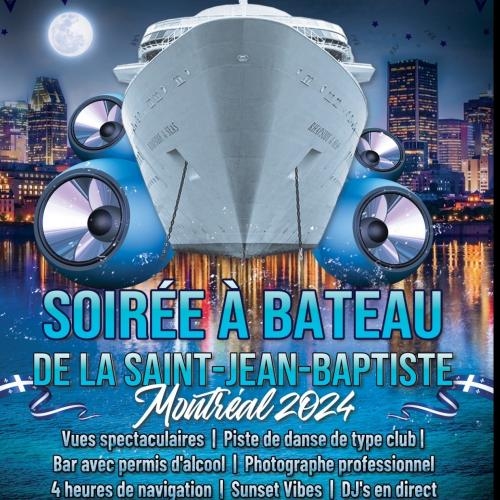 Soirée à Bateau de la Saint-Jean-Baptiste Montréal 2024