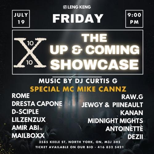 THE UP & COMING SHOWCASE 10X10