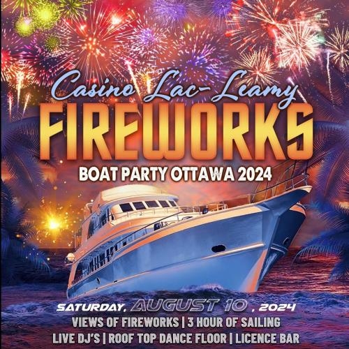 Les Grands Feux Casino Lac - Leamy Fireworks Boat Party Ottawa 2024
