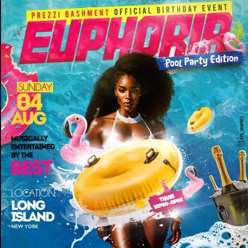 Euphoria Pool Party Edition  Prezzi Bashment B-Day Bash