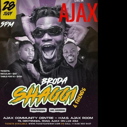 Broda shaggi and friends comedy night.