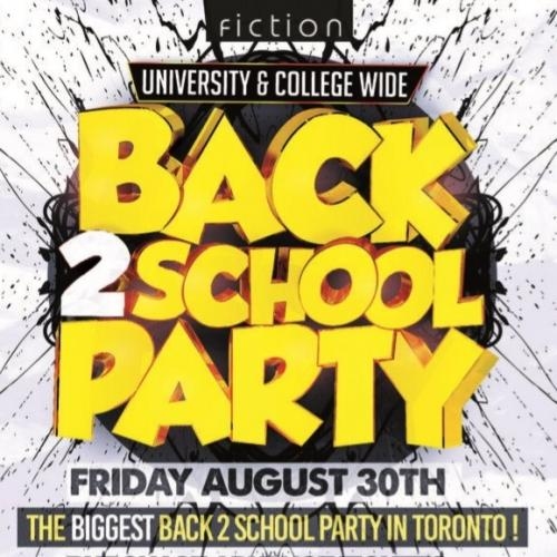 18+ | BACK 2 SCHOOL @ FICTION NIGHTCLUB | FRIDAY AUG 30TH