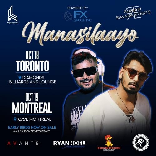 Manasilaayo - MTL OCT 19th - CAVE MTL