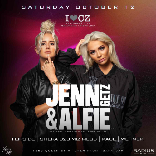 The Comfort Zone Presents ** JENN GETZ & ALFIE **