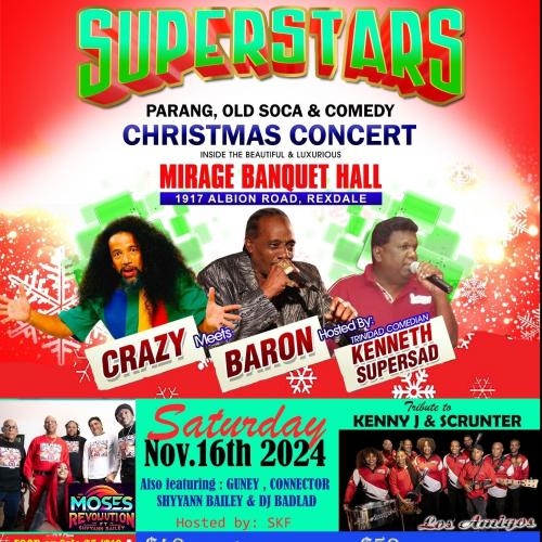 Superstars Parang, Old Soca & Comedy