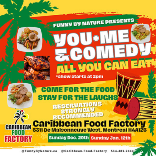COMEDY SHOW & ALL YOU CAN EAT Day-Time Comedy on Sunday December 29th